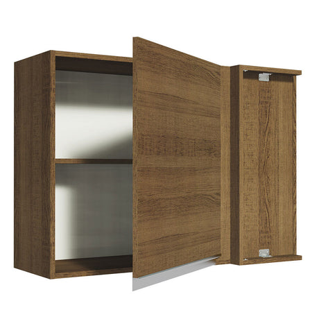 Alacena de Esquina Madesa Glamy 1 Puerta Marrón