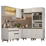 Cocina Integral de Esquina 402cm Blanco Reims 01