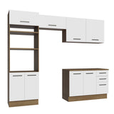 Cocina Integral 270cm Marrón/Blanco Agata 07
