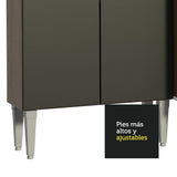Cocina Integral 325cm Marrón/Negro Emilly Joy 01