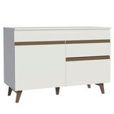 Mueble para Lavadero 120 cm 2 Puertas 1 Cajón Blanco Reims