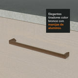 Mueble Integral Multiuso Garaje 80cm Blanco/Crema