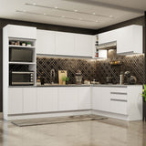 Cocina Integral Esquinera 479cm Blanco Glamy Madesa 01