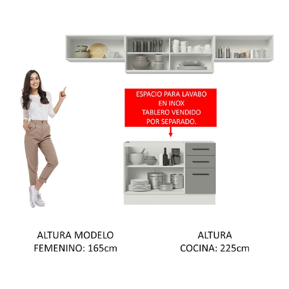 
                  
                    Load image into Gallery viewer, Mueble de Cocina Agata Sin Lavadero 280 Cm
                  
                