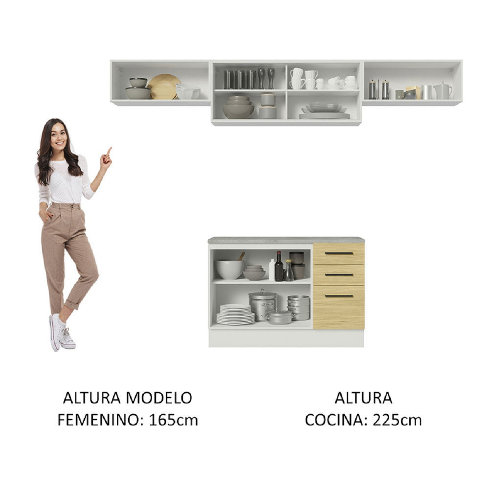 
                  
                    Load image into Gallery viewer, Mueble de Cocina Agata Con Tablero 280 Cm
                  
                