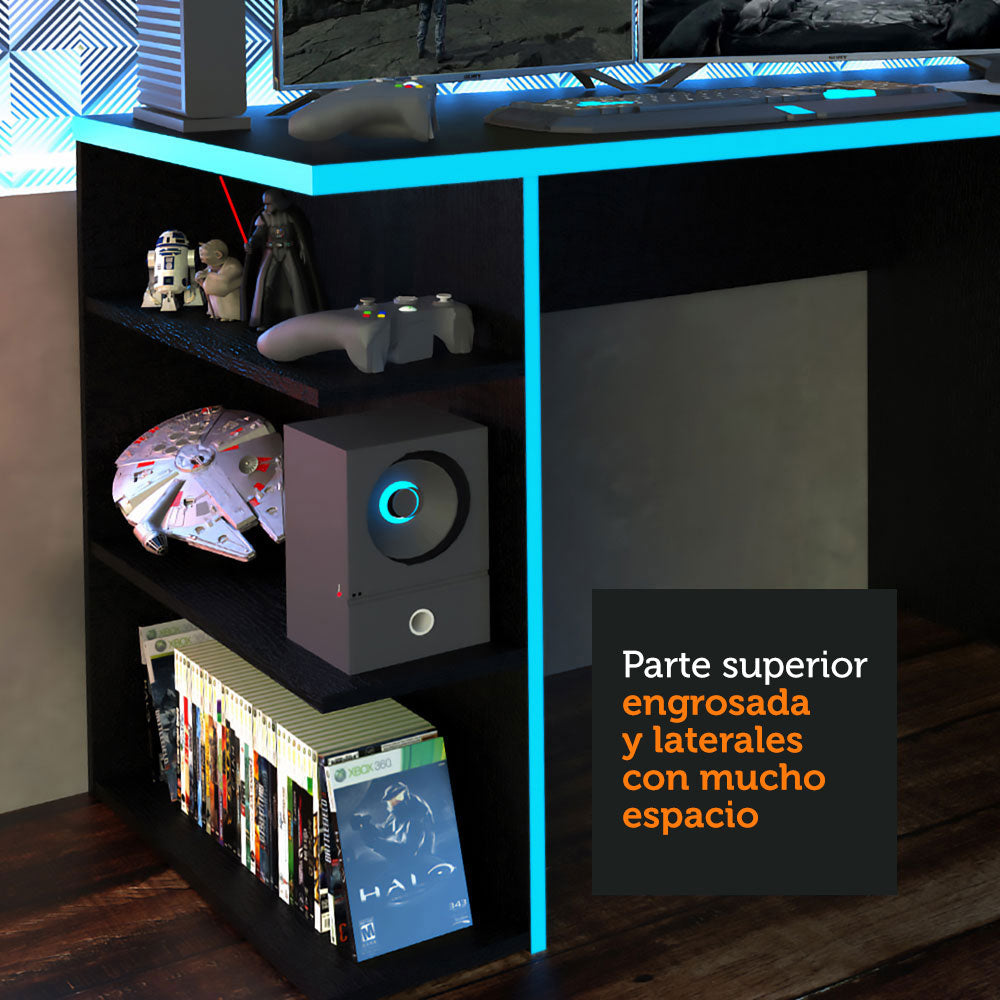 
                  
                    Load image into Gallery viewer, Mueble Escritorio Gamer Moderno 136cm
                  
                