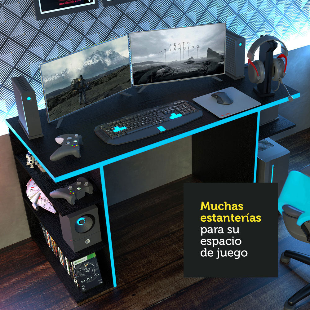 
                  
                    Load image into Gallery viewer, Mueble Escritorio Gamer Moderno 136cm
                  
                