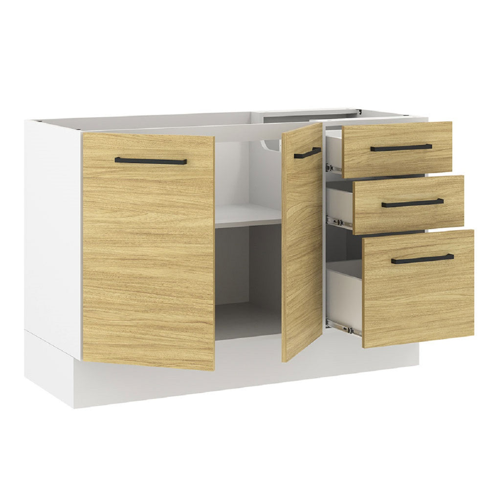 
                  
                    Load image into Gallery viewer, Mueble De Cocina 3 Cajones 2 Puertas 120 Cm
                  
                