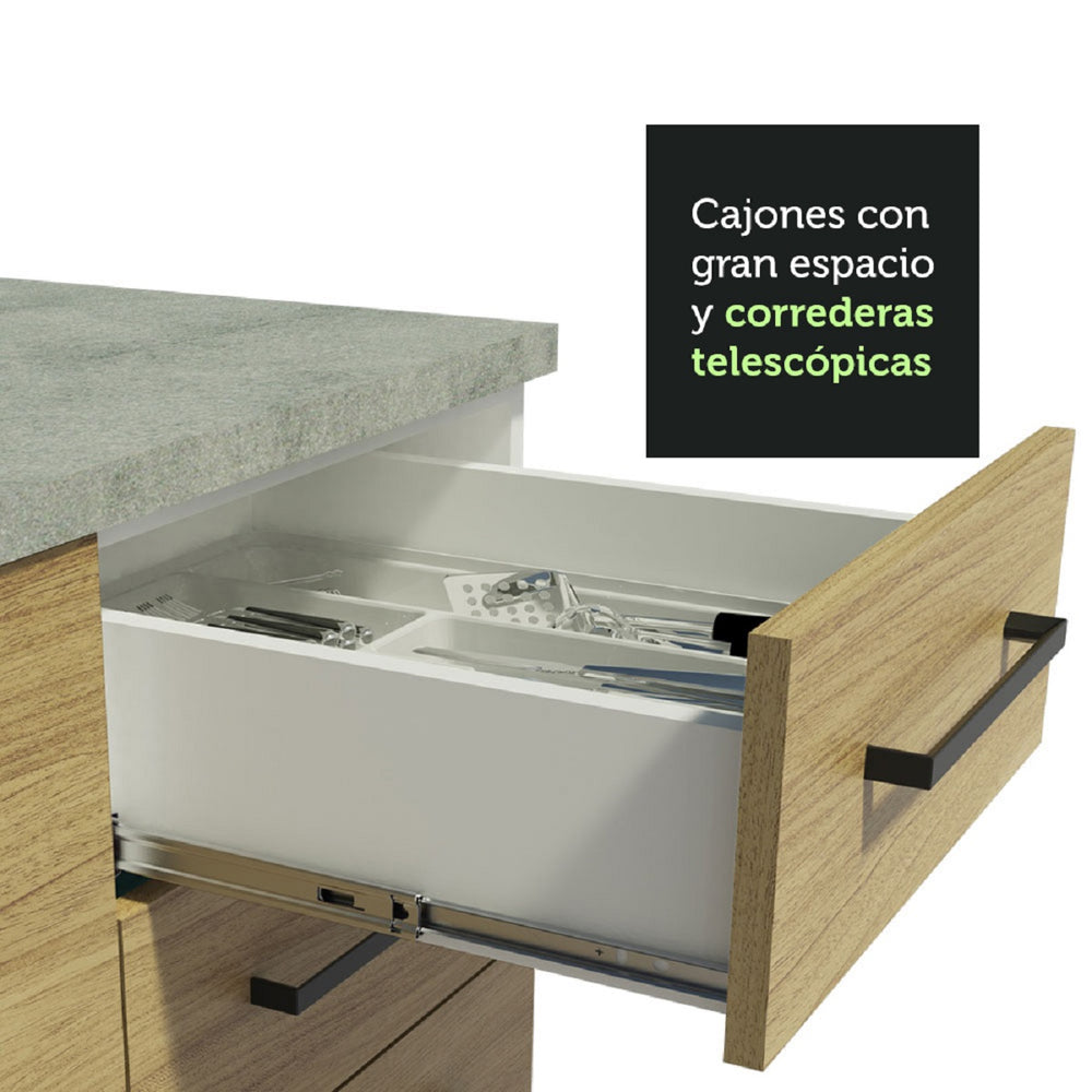 
                  
                    Load image into Gallery viewer, Mueble De Cocina 3 Cajones 2 Puertas 120 Cm
                  
                